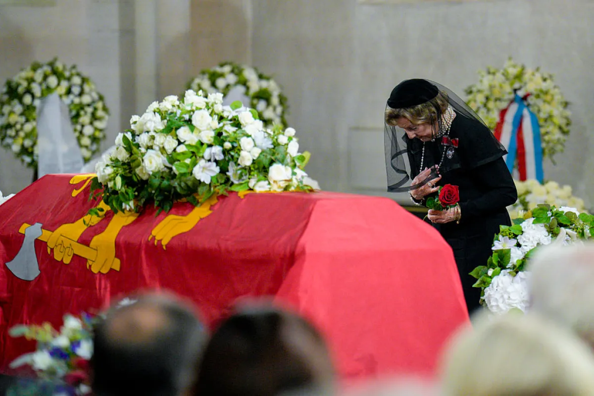 Ciudadanos y figuras políticas en el funeral del Rey Harald V.
