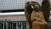 Fachada de las oficinas del IMSS en la Ciudad de México
