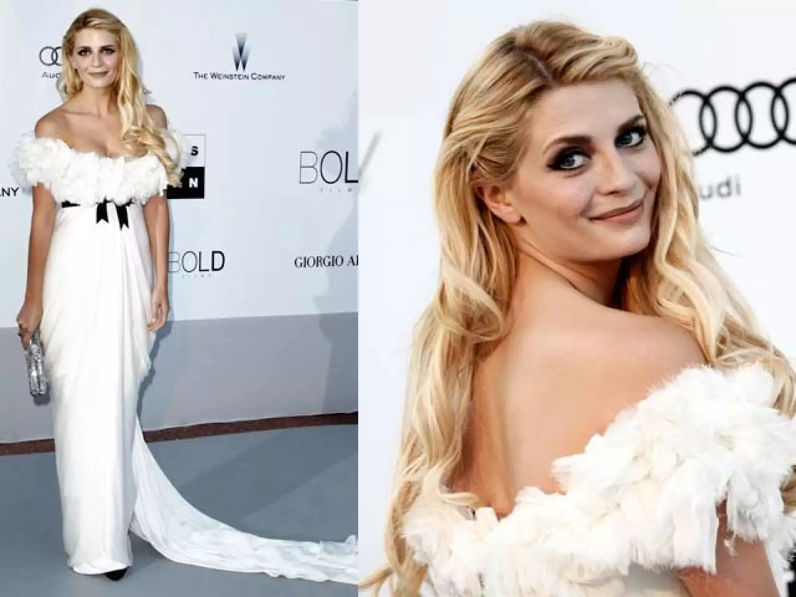 Mischa Barton, pureza total. Hermoso el detalle en la cintura.