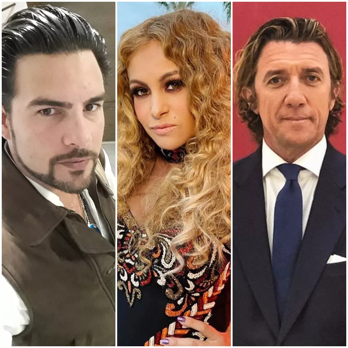 Gerardo Bazúa, Paulina Rubio y Colate.