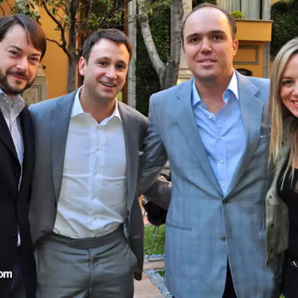 Armando Salinas,Mauricio Garces,Bernardo Bichara y Marisa Abedrop