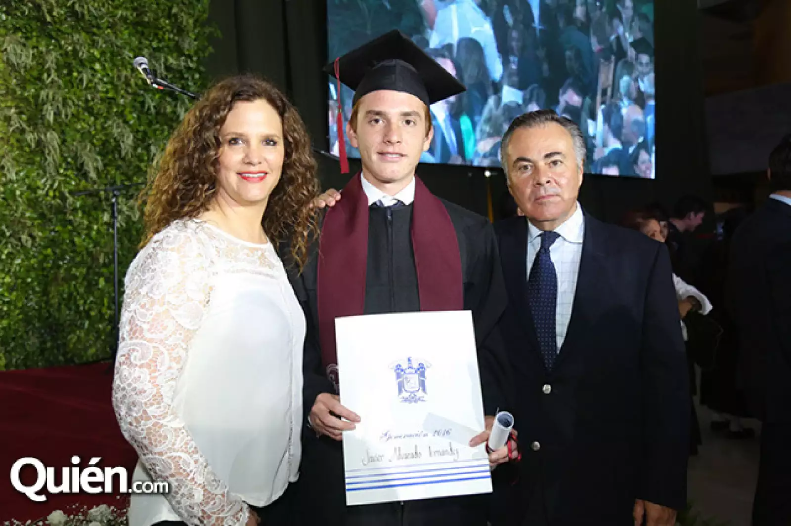 Margarita Fernández, Javier Alvarado y Javier Alvarado