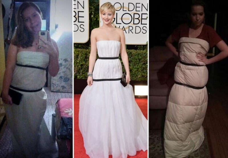 A través de redes sociales comenzaron a circular este tipo de imágenes imitando el estilo de la ganadora del Oscar.