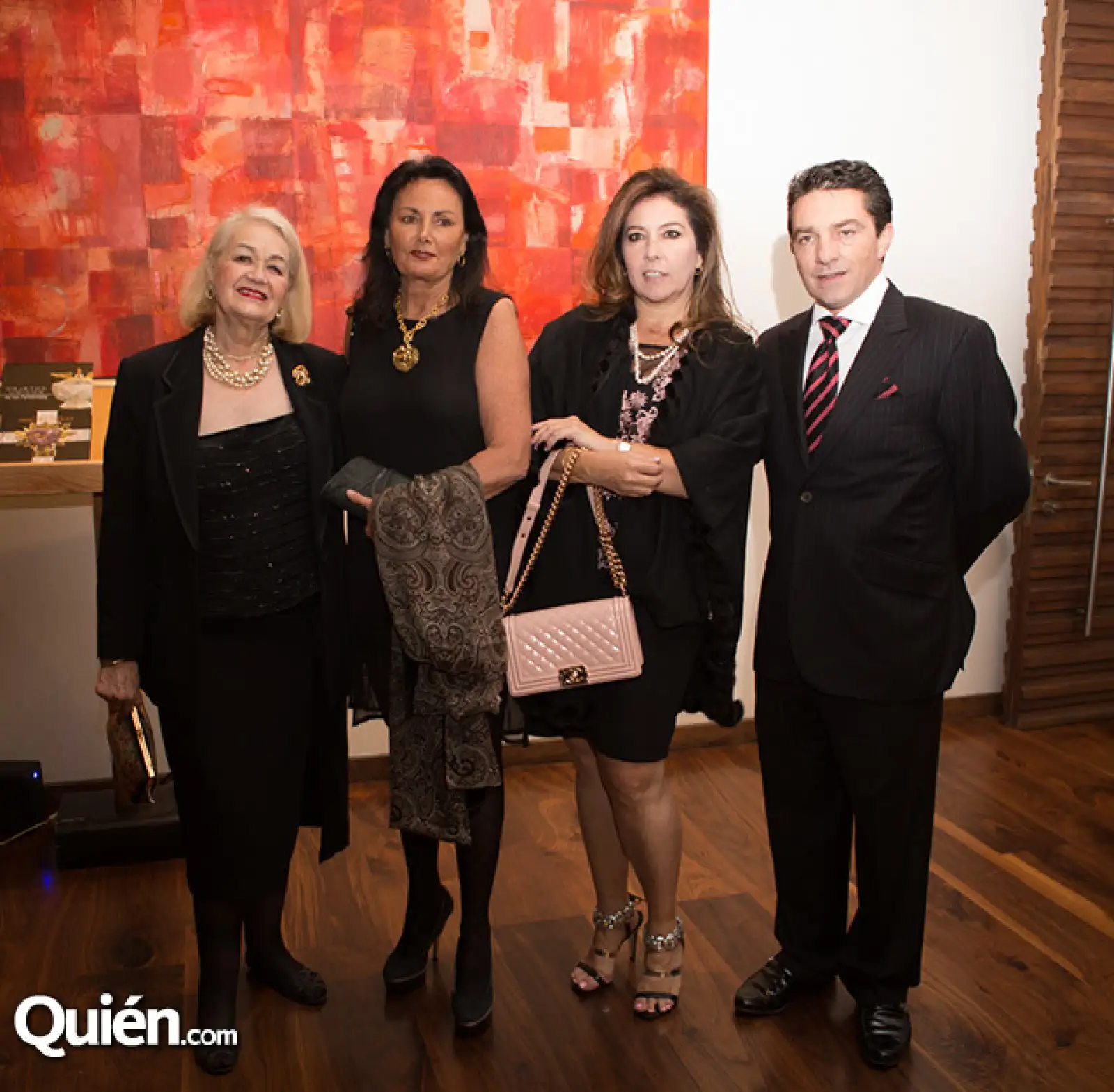 Enriqueta Loaeza, Macarena Gutiérrez, Gladys Echeverría y Federico Echeverría