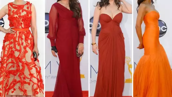 Amarillos, azules y grises en distintas tonalidades dominaron la alfombra roja de los premios más esperados de la televisión. Checa qué famosa usó qué.