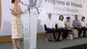 Programa de Vivienda para el Bienestar en el estado de Morelos, encabezado por la presidenta Claudia Sheinbaum.