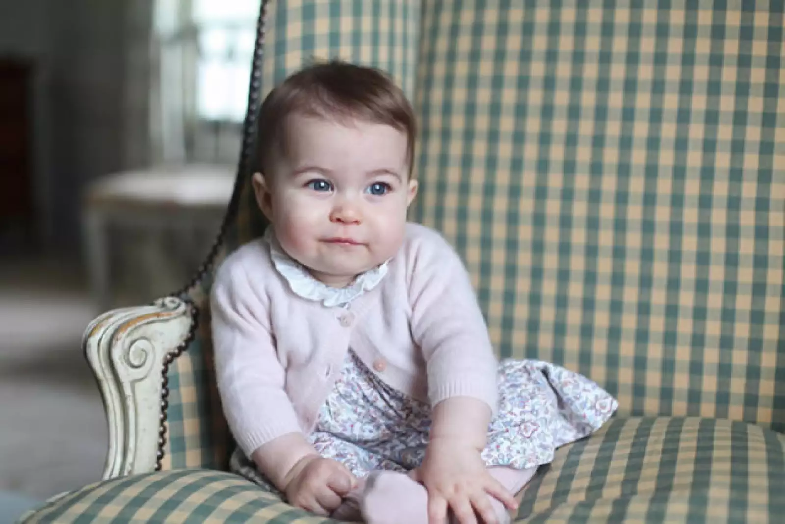 La princesa Charlotte de Cambridge, hija de William y Kate, fue fotografiada a los seis meses por su mamá en Anmer Hall, su residencia en Norfolk.