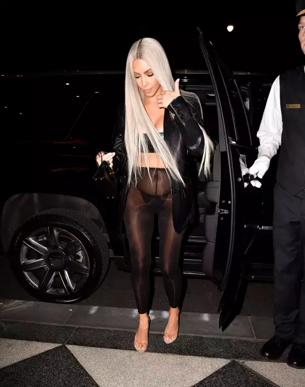 Kim Kardashian en NYFW.