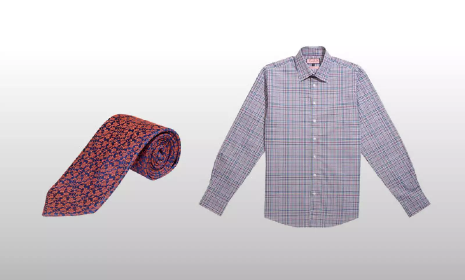 Esta combinación entre la camisa y la corbata puede ser ideal para un viernes de oficina.