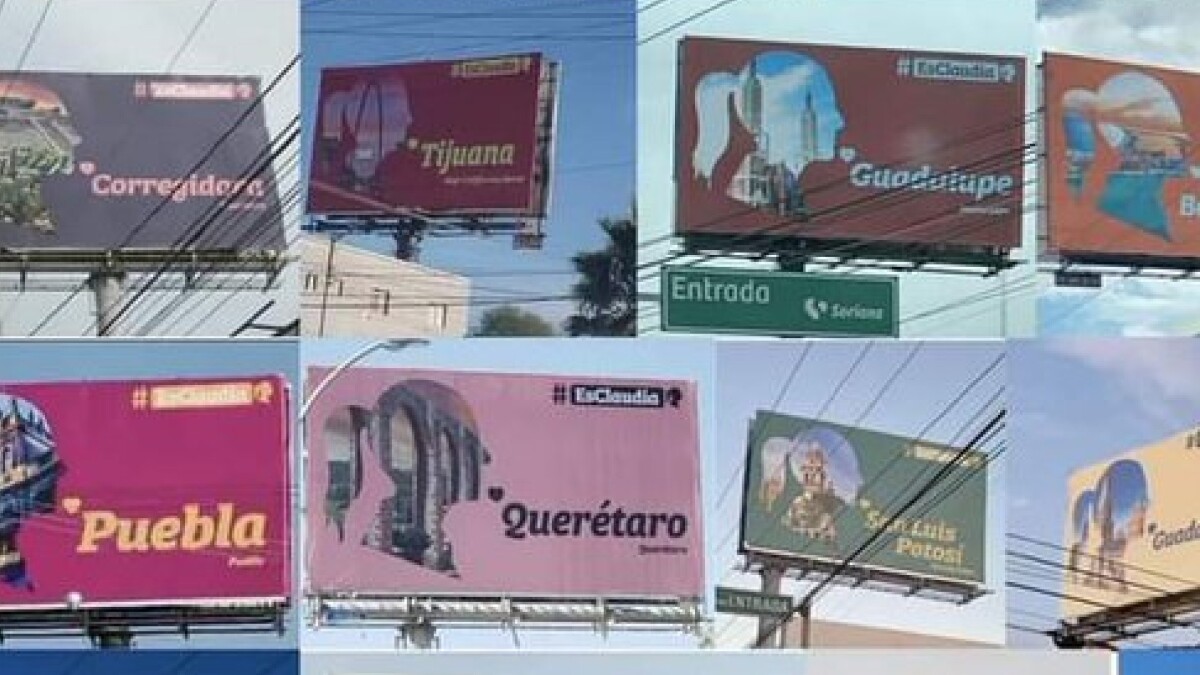 Sheinbaum se deslinda de espectaculares en todo el país con la leyenda #EsClaudia