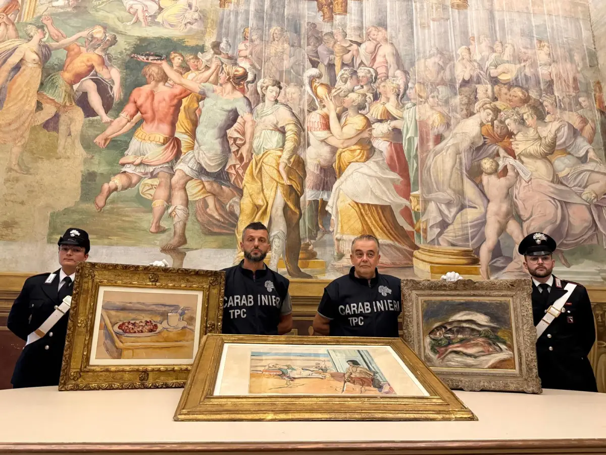 Policía italiana recupera obras robadas de Renoir, Matisse y Cézanne
