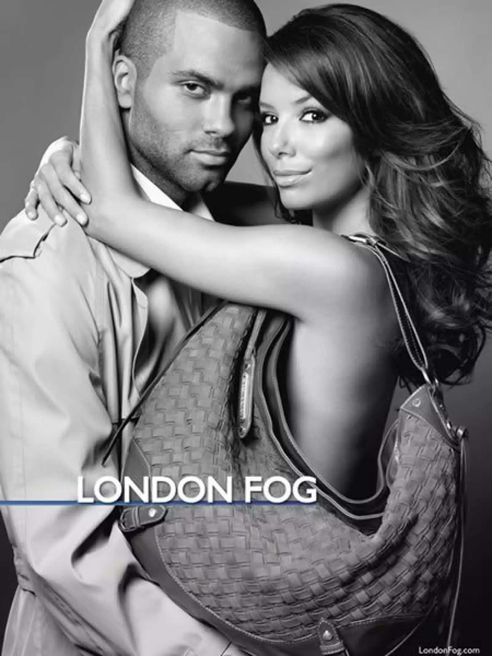 Eva Longoria y su esposo, el basquetbolista Tony Parker, protagonizan una sexy campaña para London Fog.