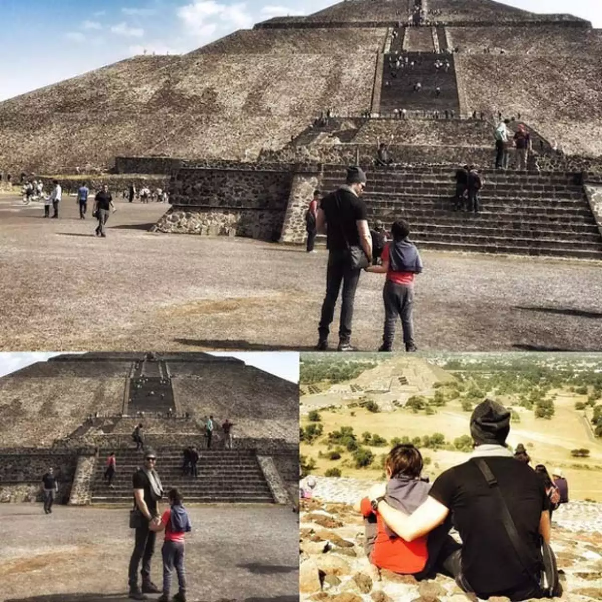 Como pocas veces, el actor compartió un paseo que hizo con su hijo Santi a esta zona arqueológica, aprovechando para mandarle un emotivo mensaje.