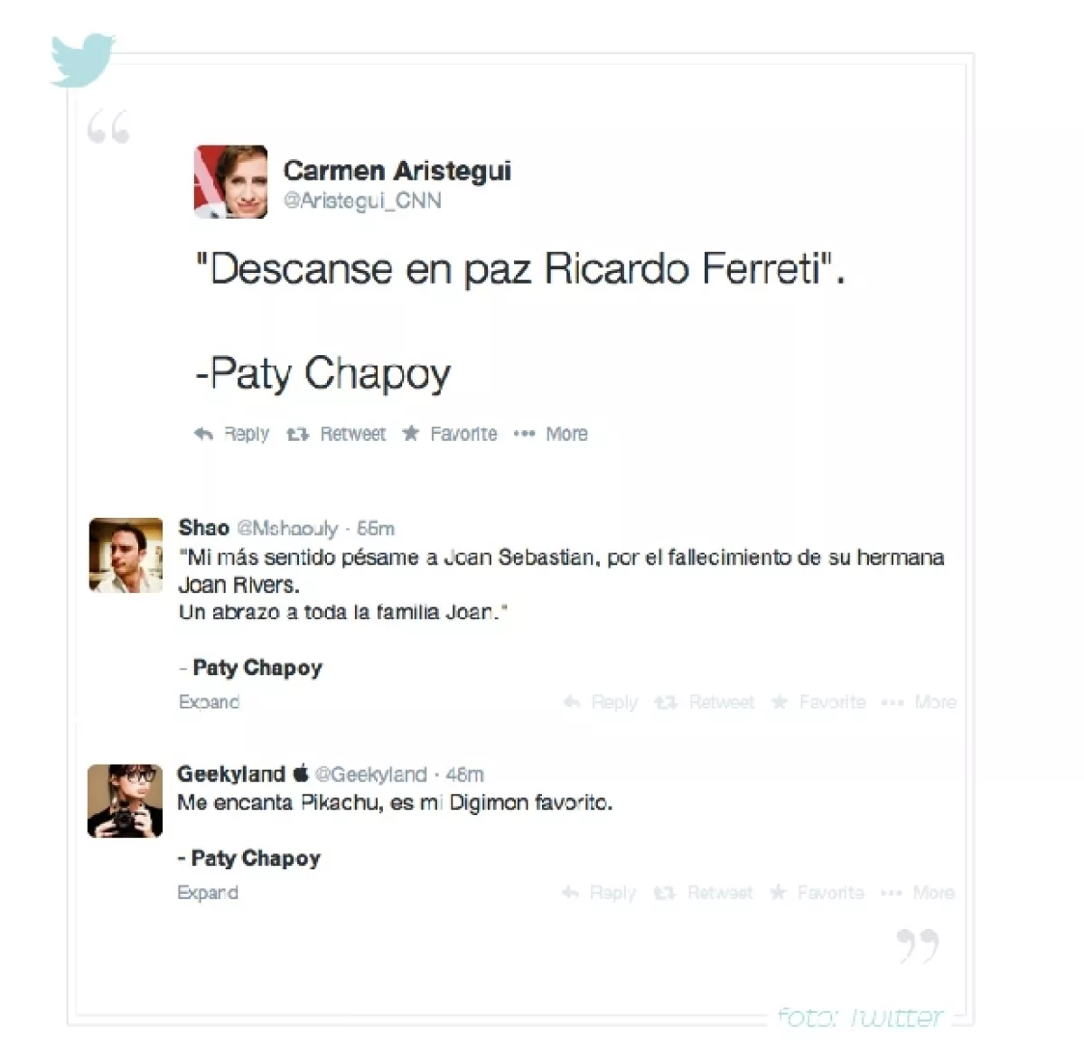 Muchos usuarios en Twitter bromearon sobre el error de Pati Chapoy.