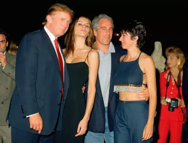 Trump, Knauss, Epstein, & Maxwell At Mar-A-Lago