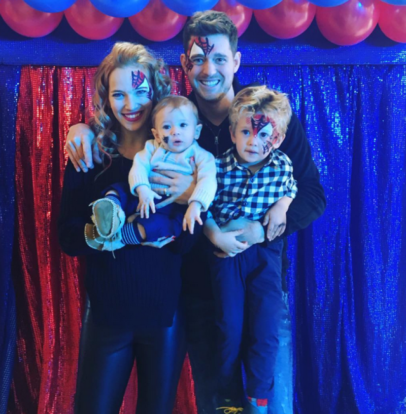 Michael Bublé y su familia