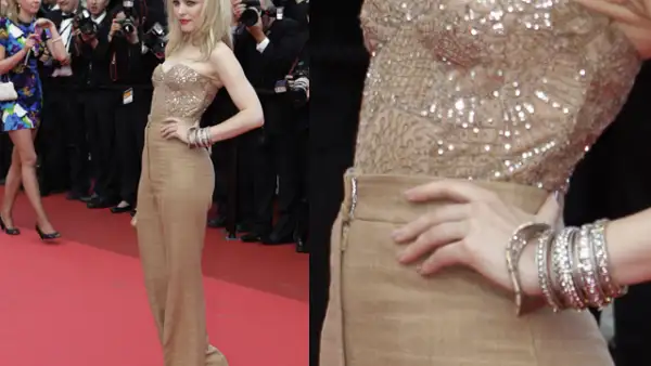 Rachel McAdams guapísima con un conjunto de Monique Lhuillier