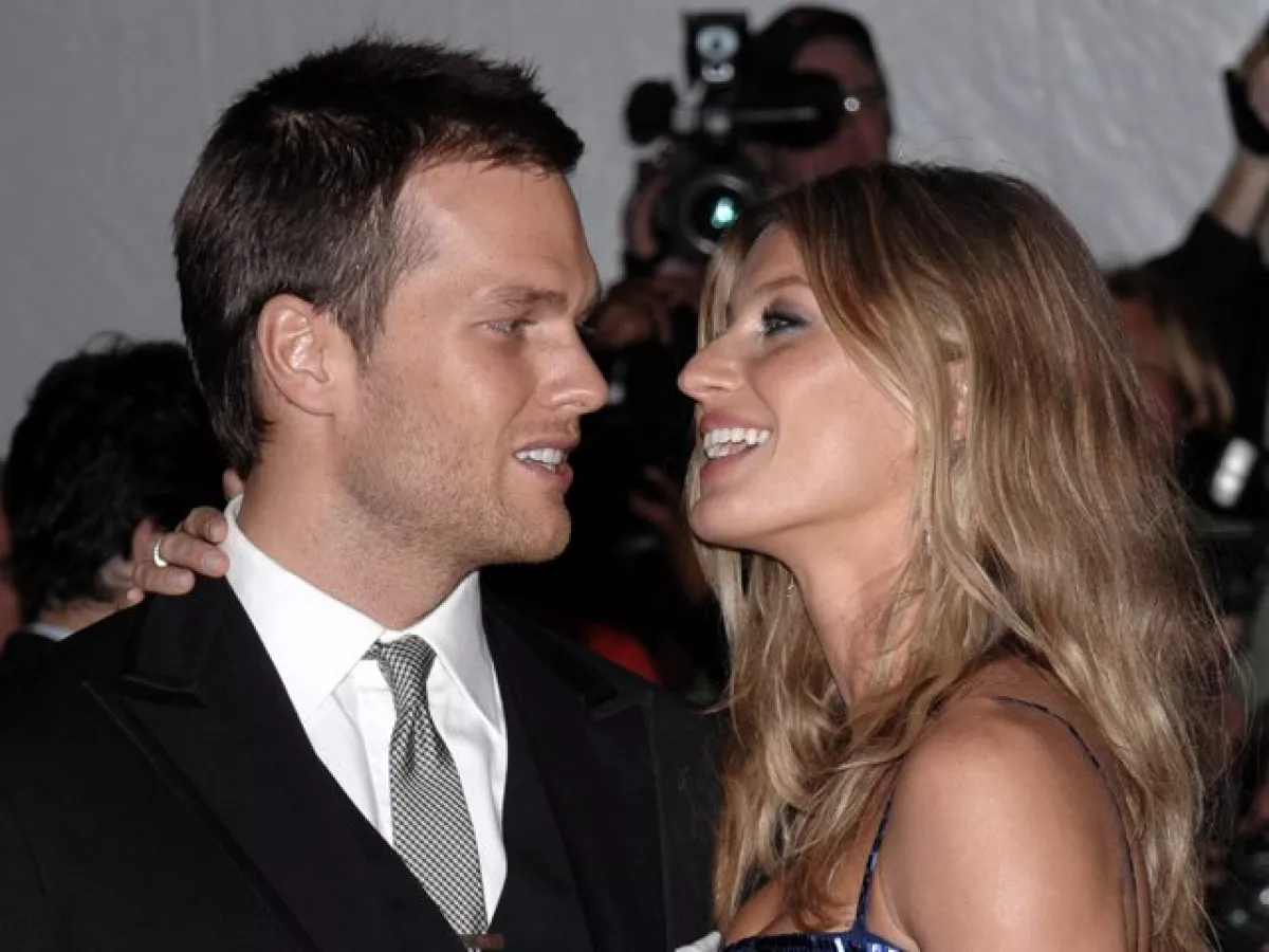 Otros recién casados, Tom Brady y Gisele Bundchen.