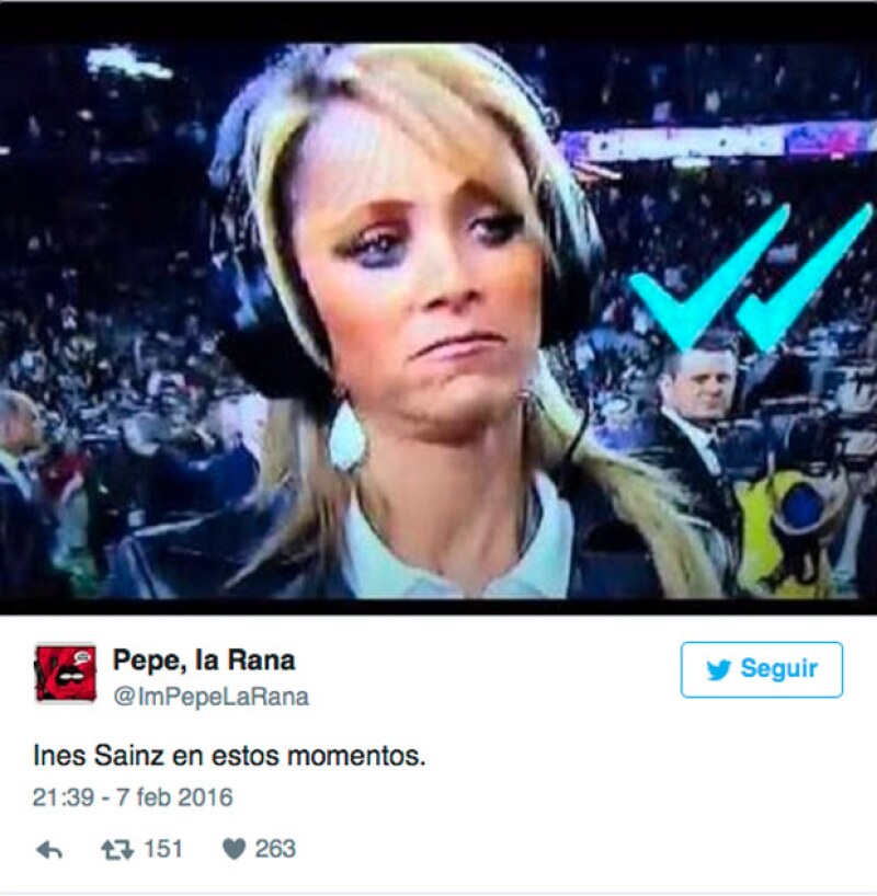 Inés fue, supuestamente, ignorada por los jugadores de la NFL.