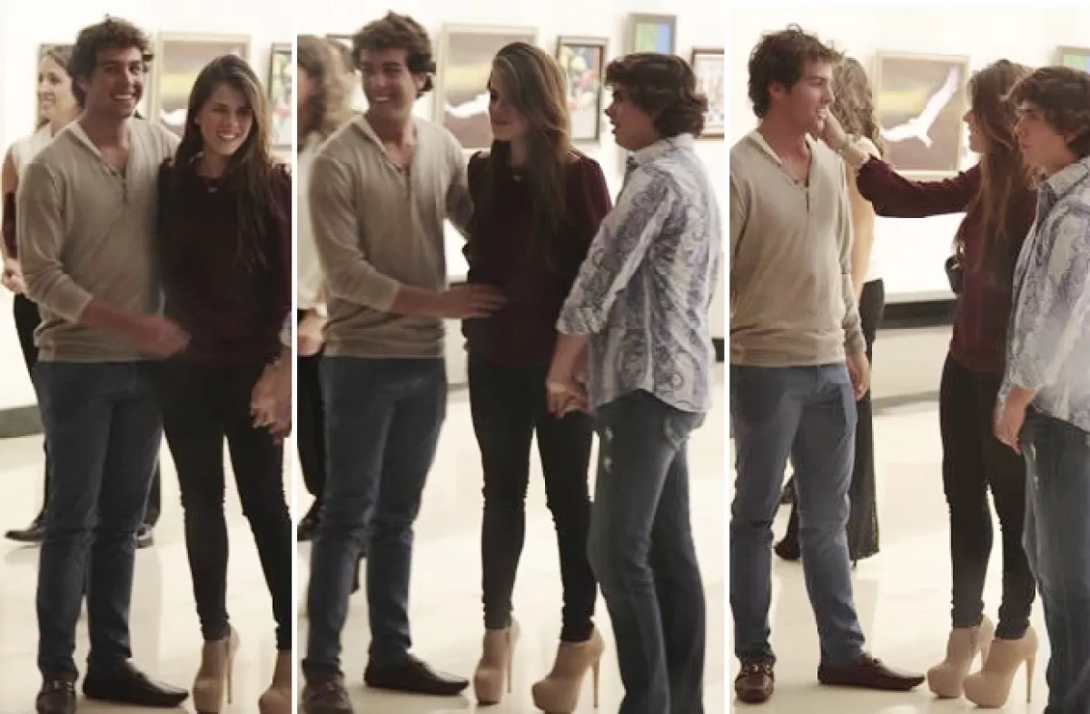 Iñaki y Paulina estuvieron muy cariñosos.