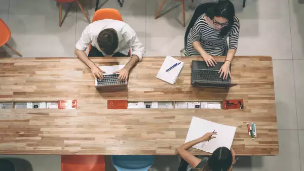 business people working on desk