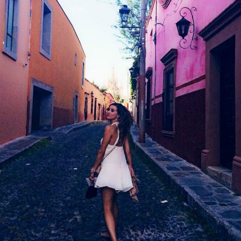 Paulina Goto disfrutó de San Miguel de Allende.