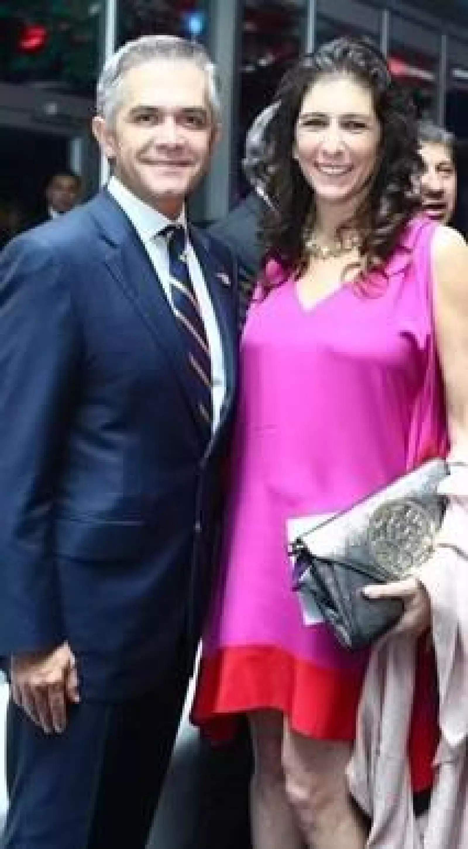 Miguel Ángel Mancera y Tanya Moss