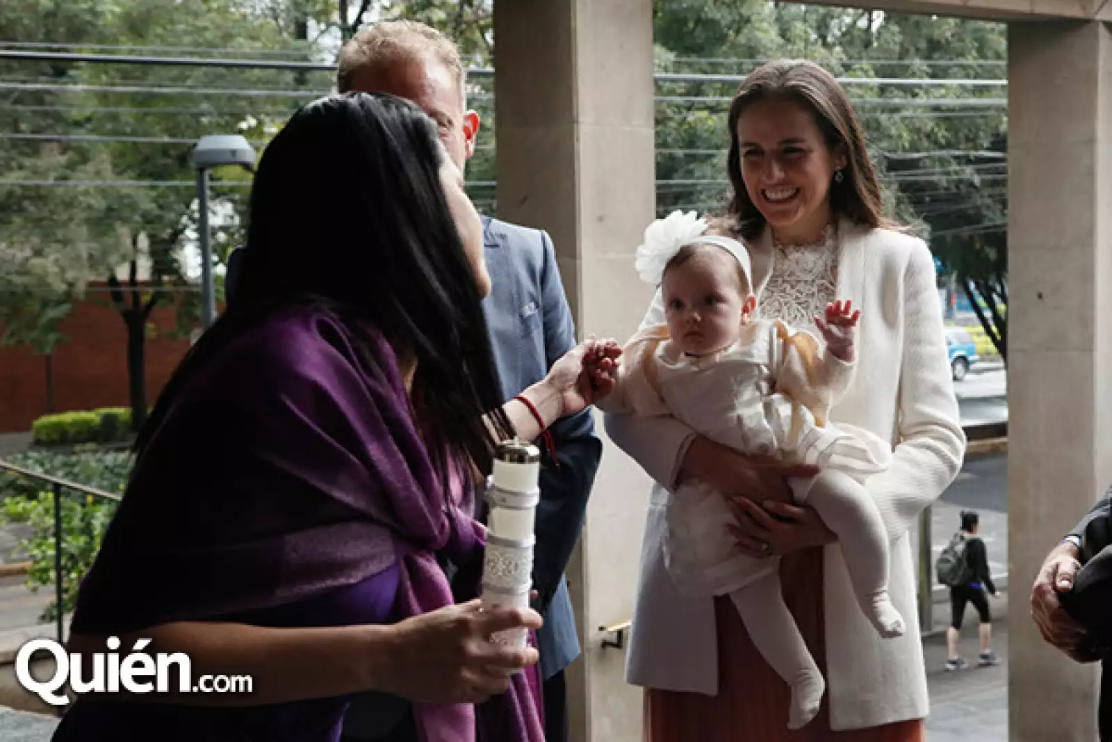 Karina Landa, Francisco y Pía Santamaría con Dana Landa