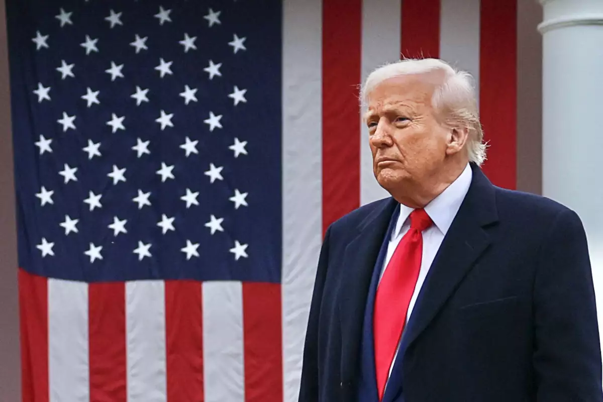 U.S. President Trump delivers remarks on tariffs at the White House