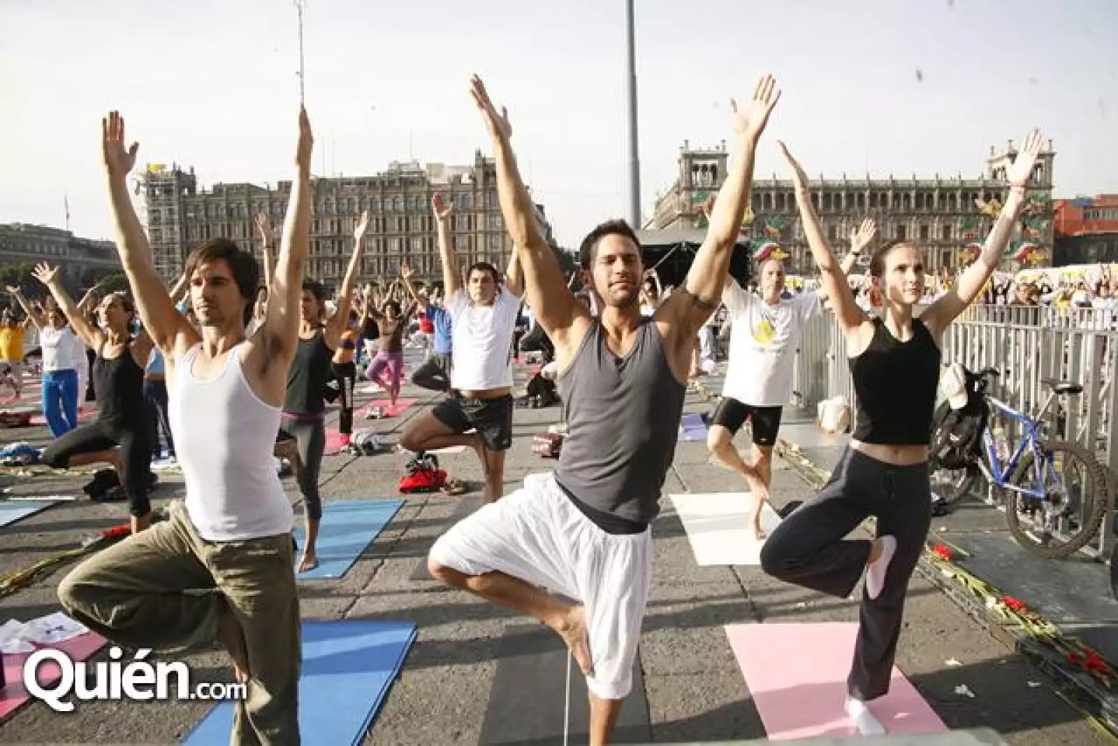 Yoga en el zocalo