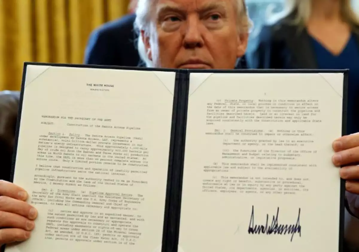 trump decreto oleoductos