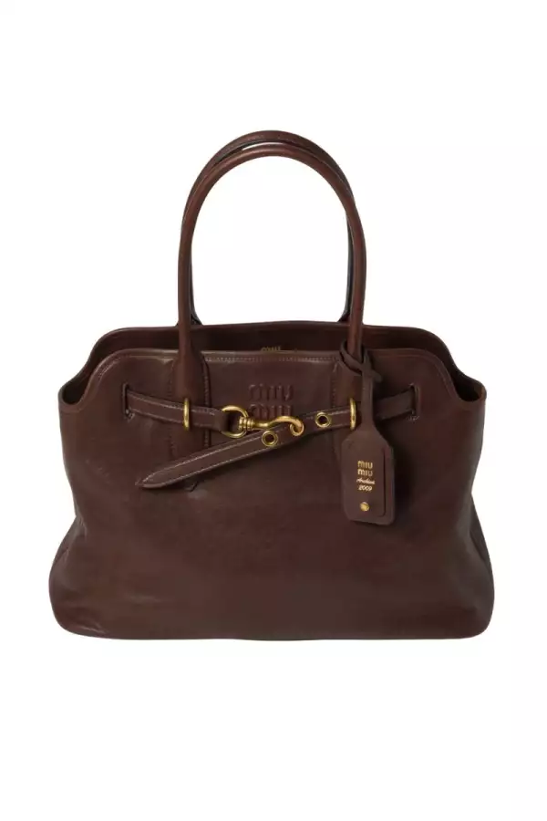 Bolso Aventure de napa Miu Miu