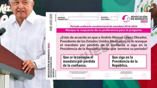 Obrador y pregunta para la revocación