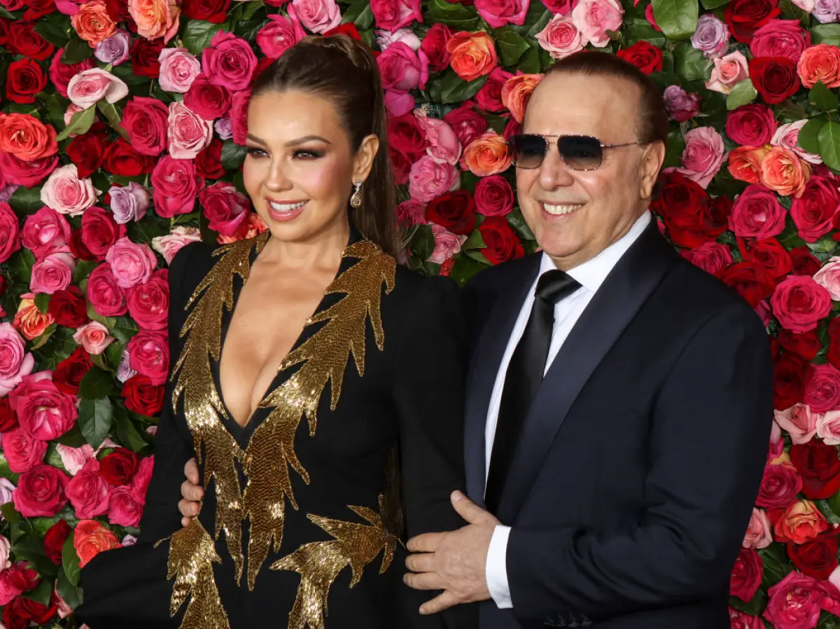 Thalía y Tommy Mottola