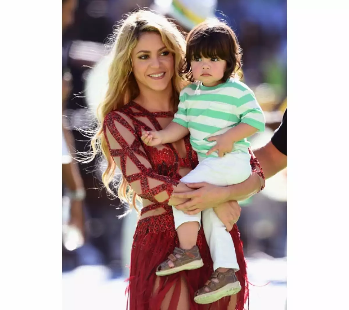 Fue en Sudáfrica 2010 cuando la colombiana conoció a Gerard Piqué, ahora sube al escenario de la clausura mundialista con un hijo suyo, el pequeño Milan.
