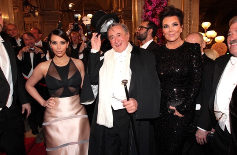 Kim estuvo todo el tiempo en compañía de su famosa mamá.