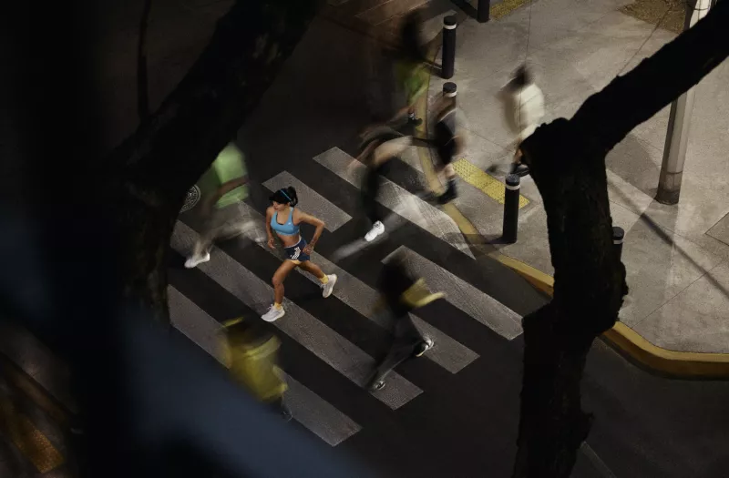 Una corredora en las calles de la CDMX