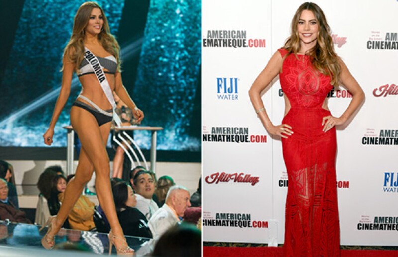 Sofia Vergara y Miss Colombia, Ariadna Gutiérrez, comparte nacionalidad y un gran parecido físico.