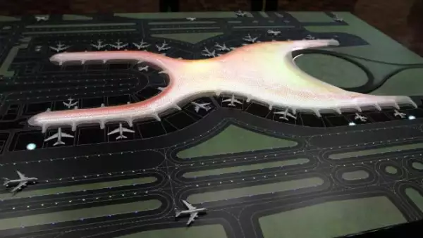 Maqueta del proyecto de nuevo aeropuerto capitalino