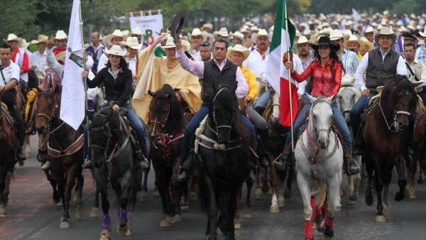 Jaime Rodriguez Calderon cabalgata