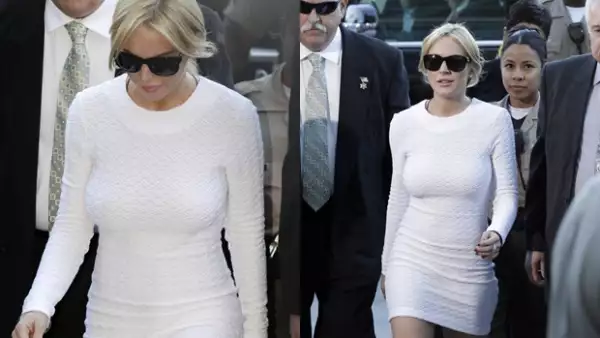 Con tantos cargos en su contra, no es extraño ver a Lindsay frente a los jueces: eso sí, el estilo no lo pierde nunca.