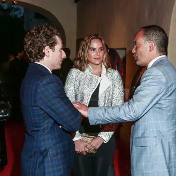 Francisco González, Paola Celada y Luis Serna