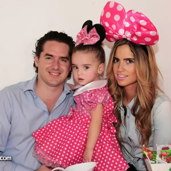 Checo y Valentina Barrera con Ana Paola Luque