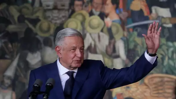 (El presidente Andrés Manuel López Obrador durante el Cuarto Informe de Gobierno)