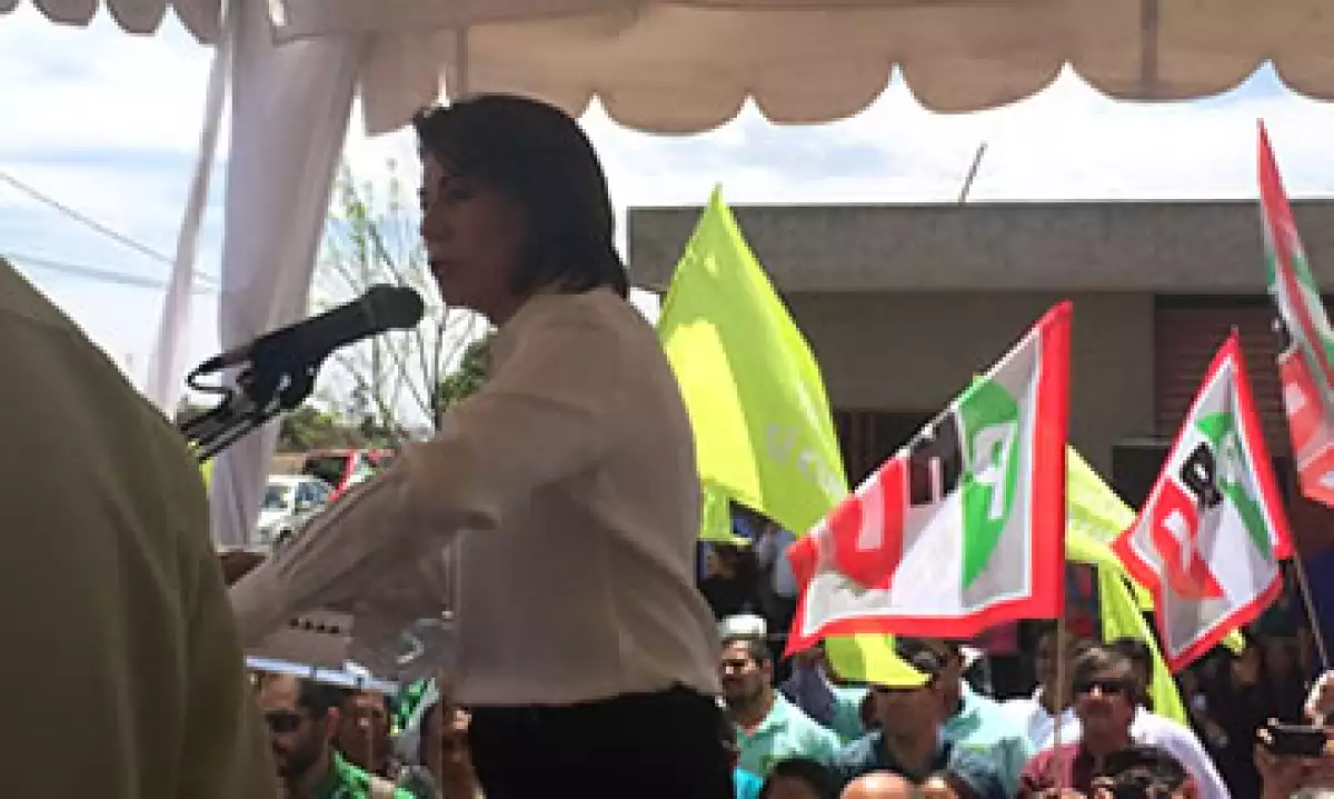Lorena Martínez, candidata del PRI, fue alcaldesa de la capital de Aguascalientes. (Foto: CNNExpansión/Jennifer González)