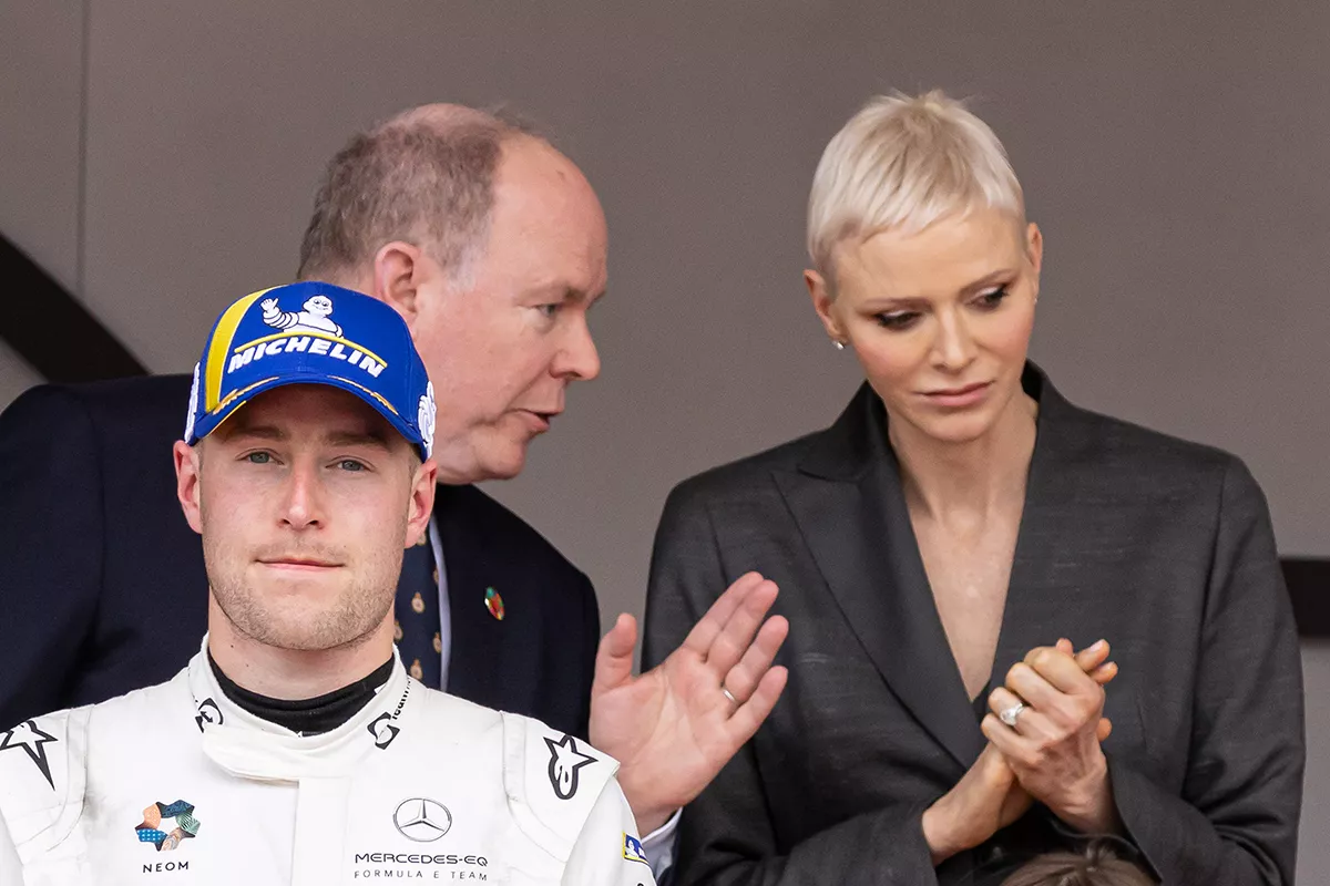 Princess Charlene and Prince Albert with their children at the E-Prix in Monaco - 30 Apr 2022