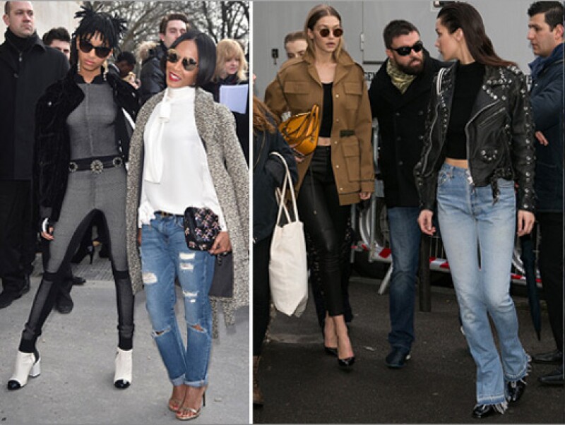 Willow y su mamá Jada Smith, así como Gigi y Bella se mostraon inseparables en París.