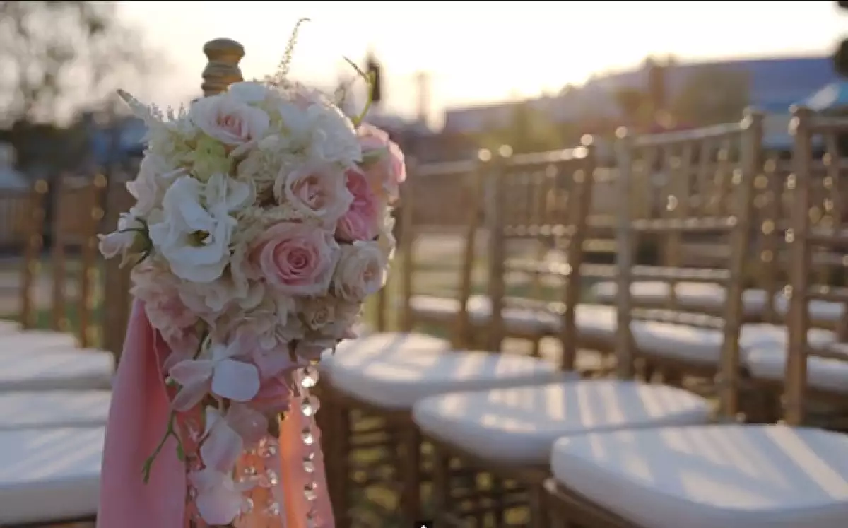 El enlace es un verdadero cuento de hadas de Disney gracias a la decoración.