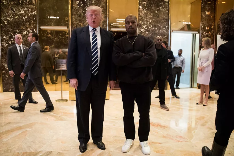 Kanye West y Donald Trump 