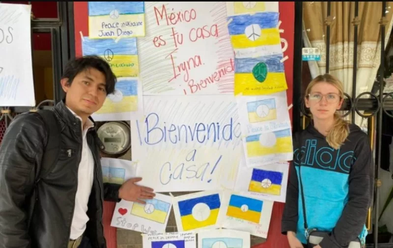 Mexicano y su novia huyen de Ucrania y ahora buscan escapar de la narcoviolencia